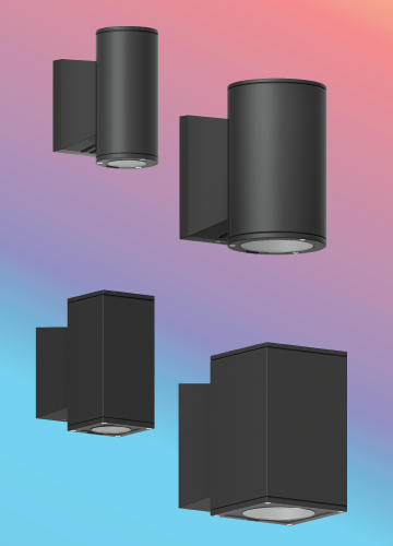 Jet cylindrical and wall up-down light LED :: Ligman Lighting USA Outdoor Lighting Catalog